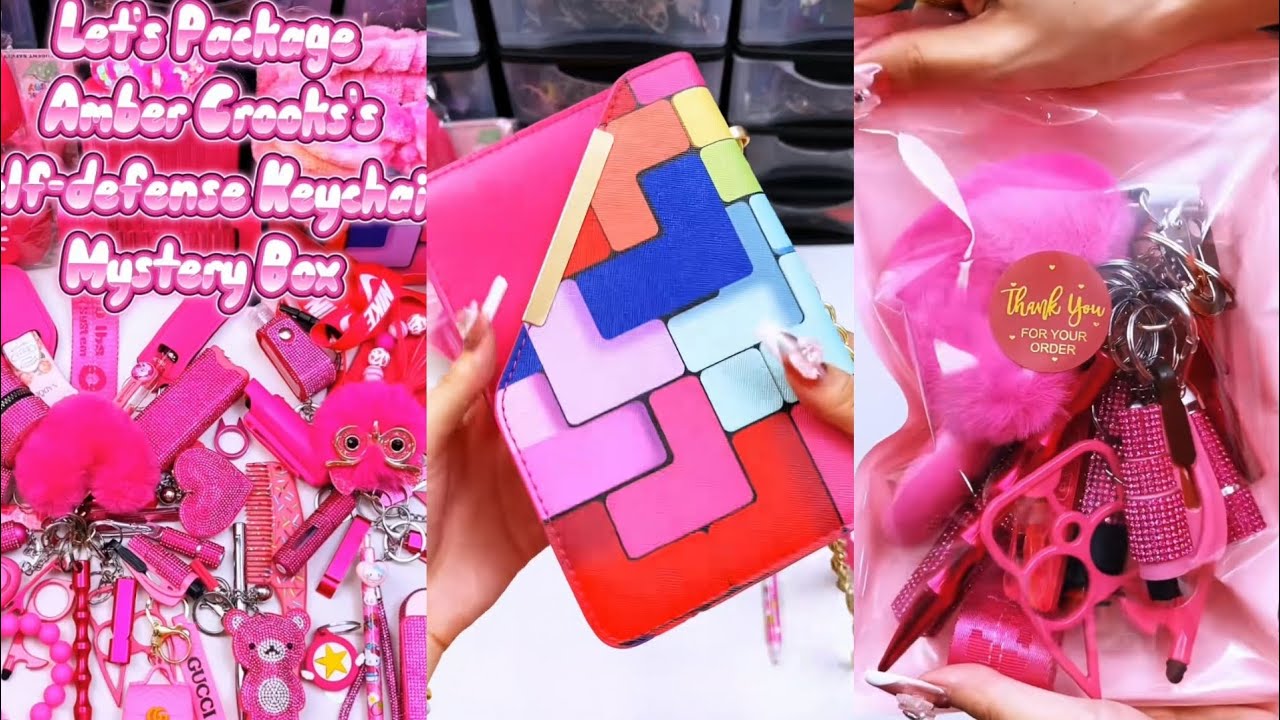 Hot Pink🔥‎Big 40 scoop order packing| Satisfying ASMR| Selfdefense & Cutebag| Enjoy💋