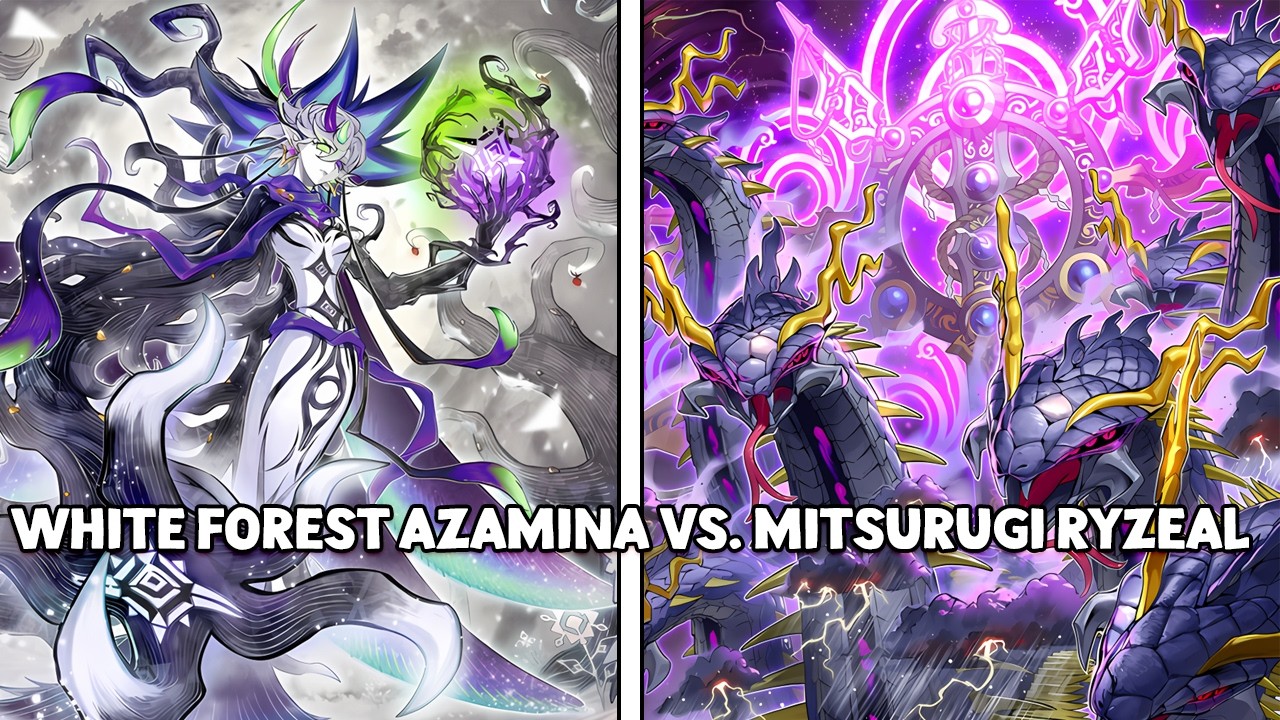 White Forest Azamina VS Mitsurugi Ryzeal - Yu Gi Oh! Master Duel Ranked Gameplay