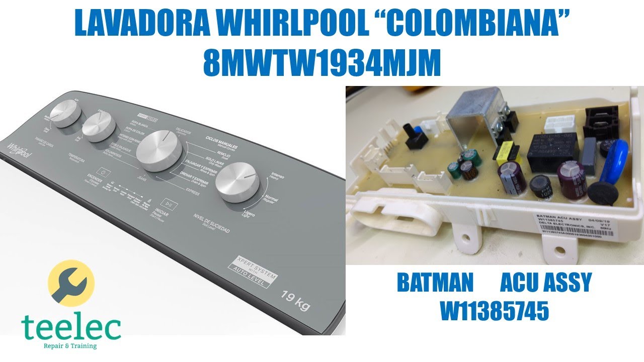 Mi Lavadora Whirlpool Modelo 8MWTW1934MJM No Exprime, Solo Lava