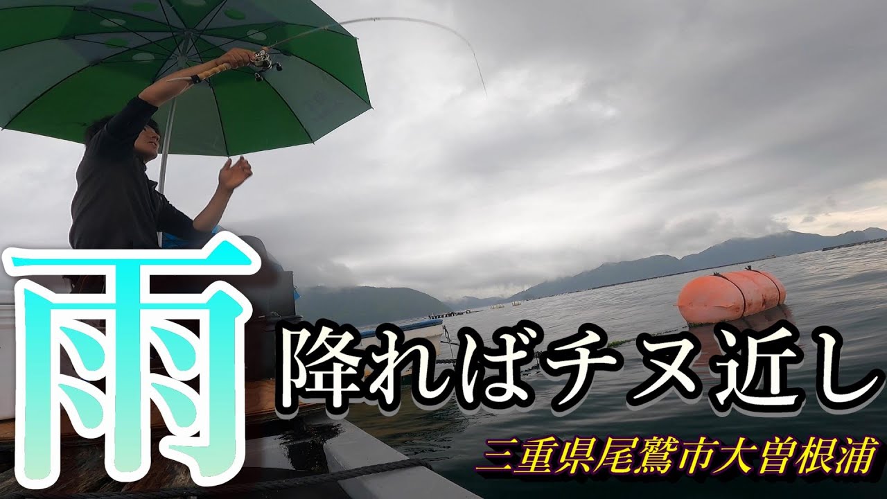 三重県尾鷲市大曽根浦にてかかり釣り
