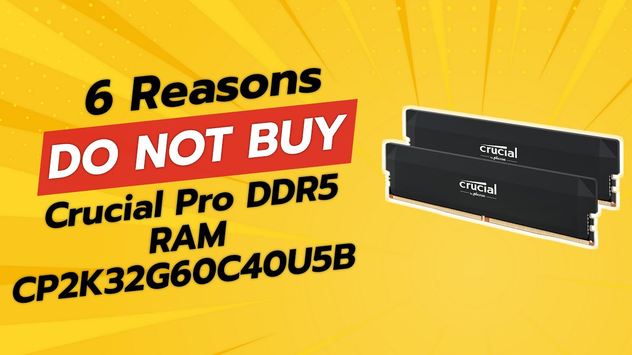 Crucial Pro DDR5 RAM CP2K32G60C40U5B | 6 причин НЕ покупать ⚡🚫