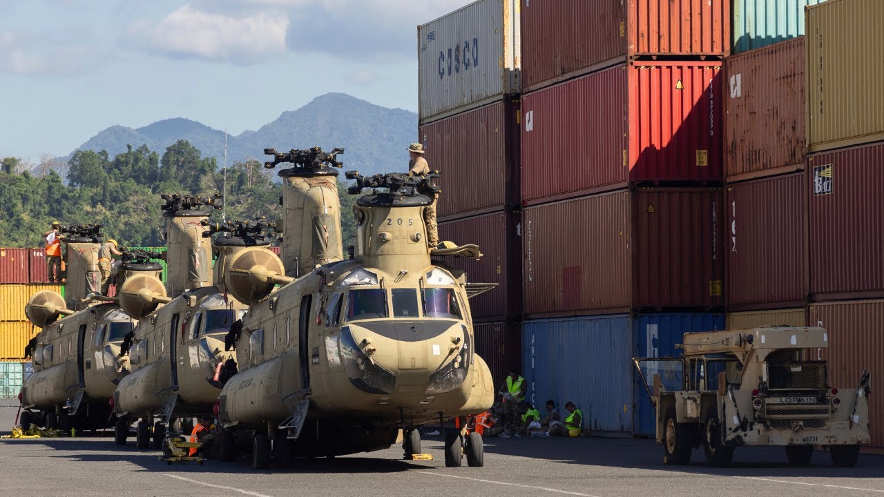 US Forces Arrive in Force at Subic Bay | Large Scale Vehicle Deployment in the Philippines