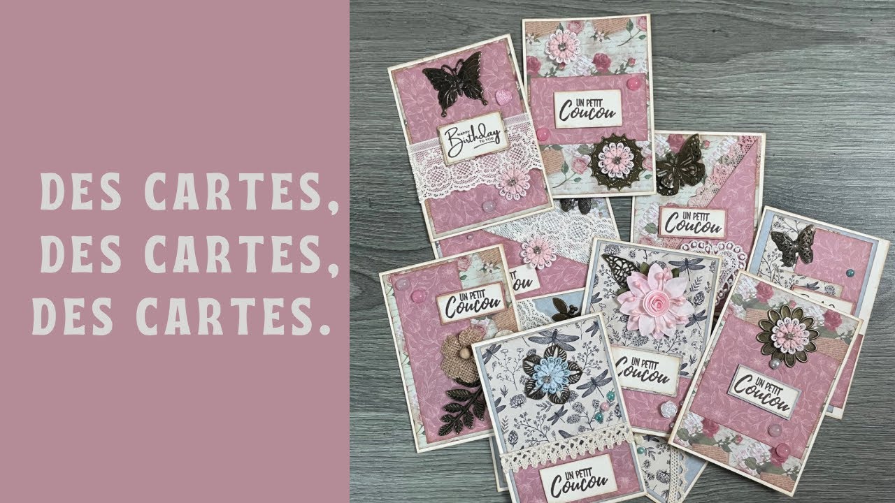 3 feuilles 30*30 pour faire des cartes 2eme partie #scrapbooking #action