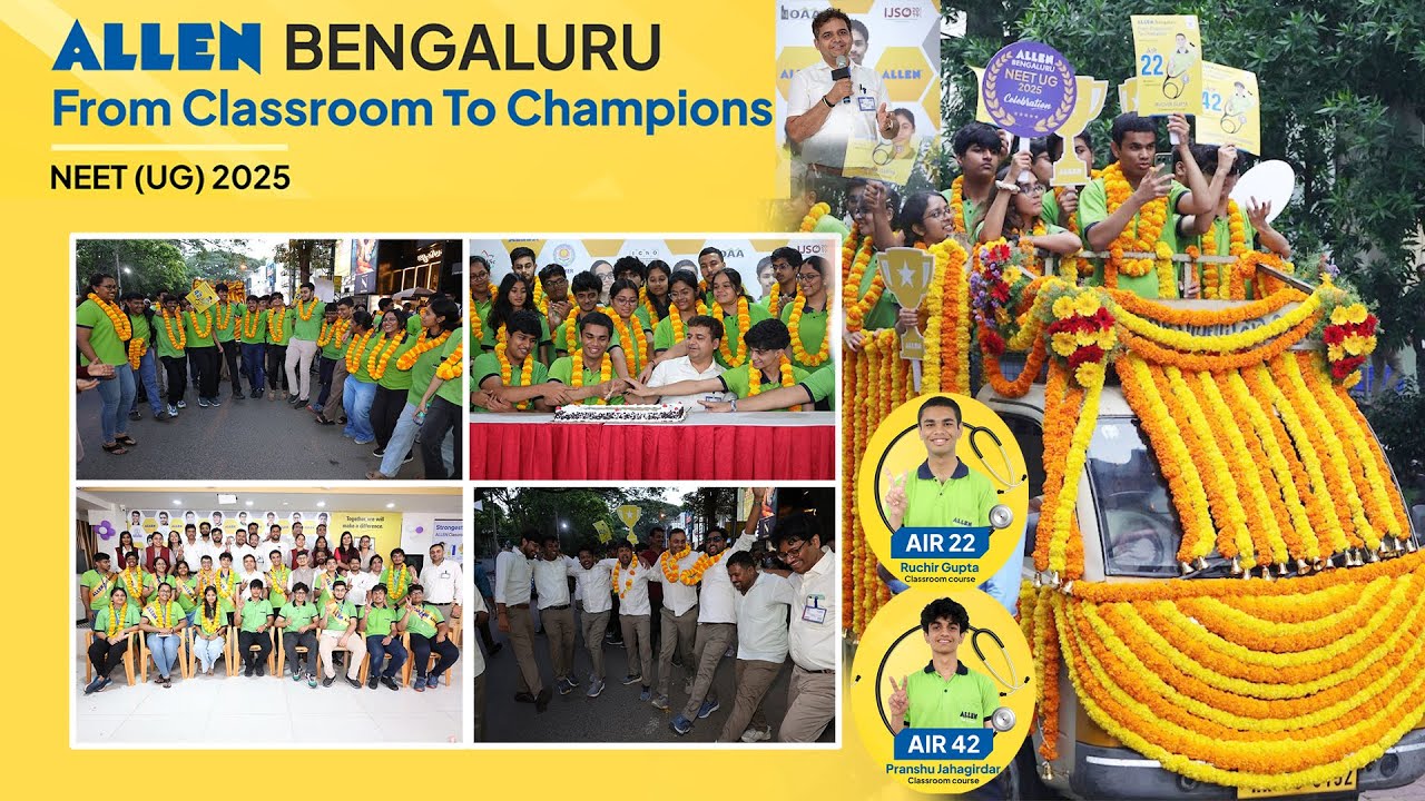 NEET (UG) 2025 Result Celebration @ALLEN Bengaluru | Highlights | ALLEN once again proven its legacy