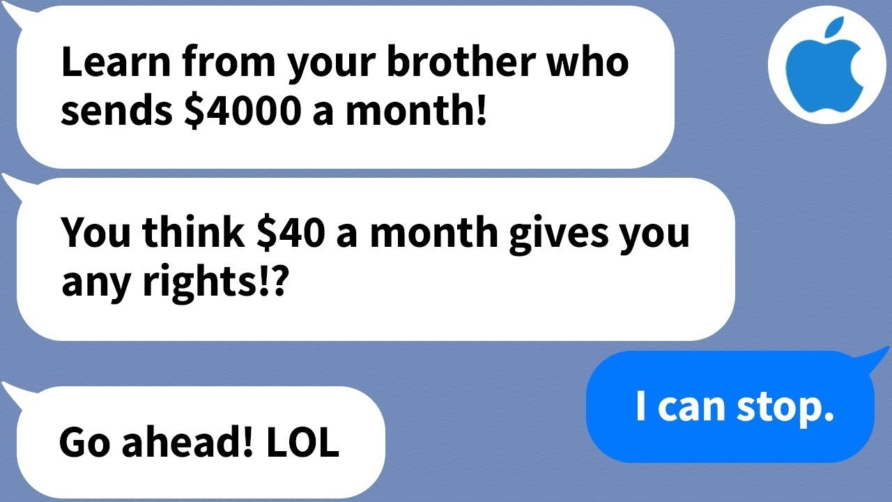 【Apple】Parents Mock My Support: 
