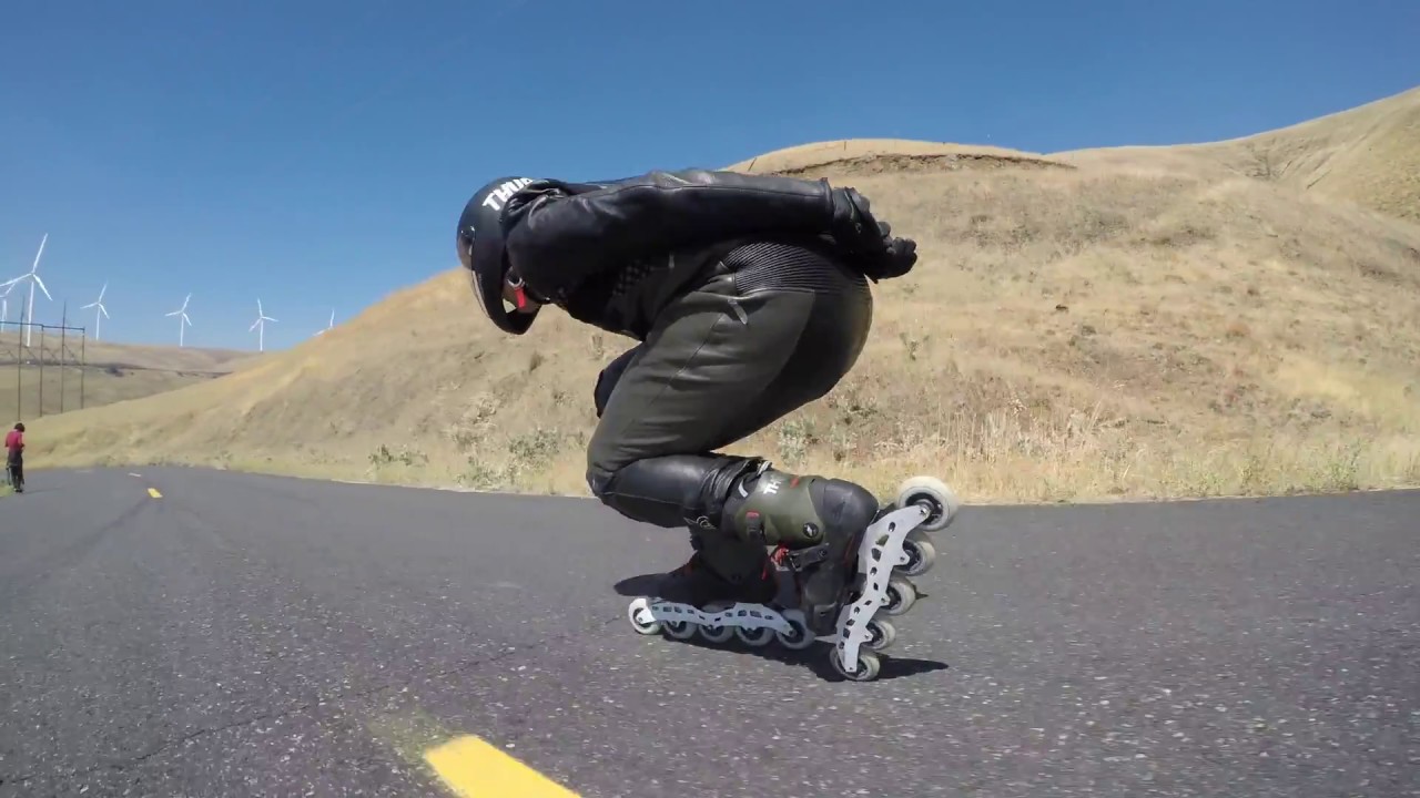 Thuro Rollerblading - Inline Downhill Raw Run at Maryhill w Gabe Holm 4K