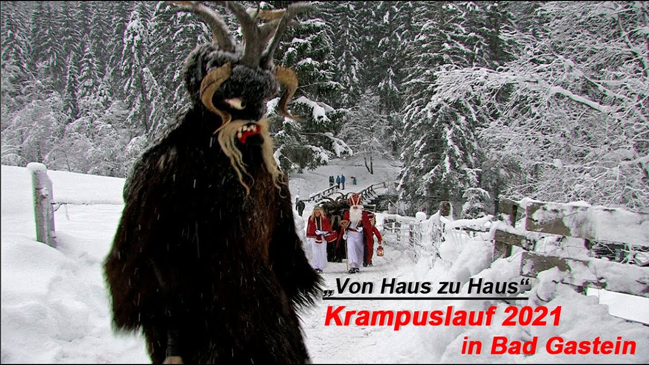 Krampuslauf: Krampus in Gastein 2024, von Haus zu Haus