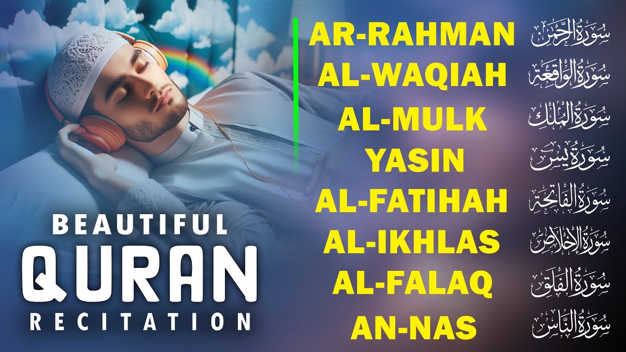 Recitation for Peace of Heart  ।  Alfatiha, AlKahfi,Yasin,AlWaqiah, Arrahman,AlMulk AlMoeathat
