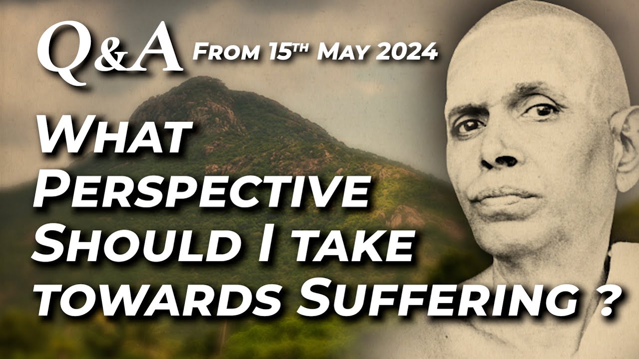 808. Q and A - What Perspective Should I take when confronted with Suffering ?