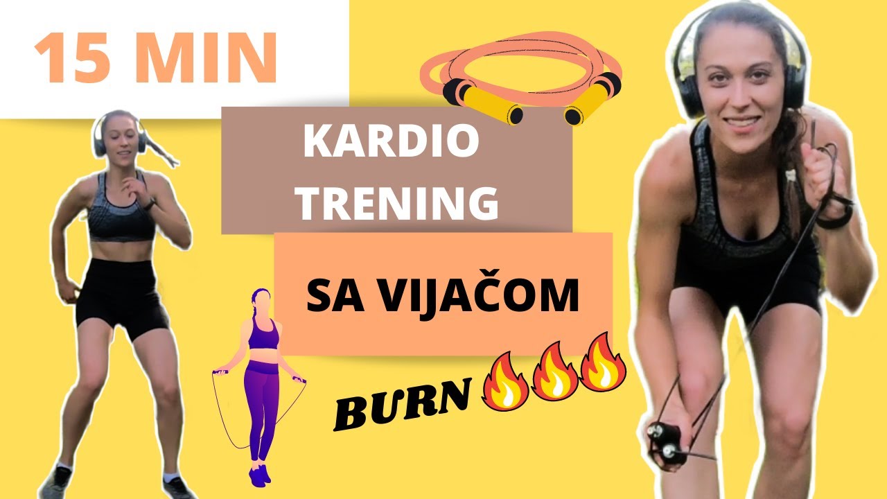 15 min KARDIO SA VIJAČOM / 15 min CARDIO JUMP ROPE
