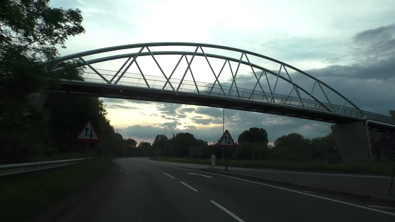 An Evening Drive On The A4440 Worcester Bypass, Worcestershire, England 17th May 2024
