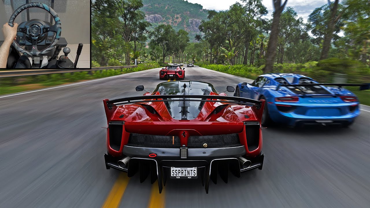 1145HP Ferrari FXX K Evo Goliath Race | Forza Horizon 5 Steering Wheel Gameplay