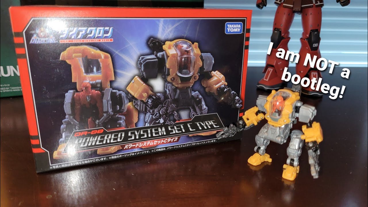 Takara TOMY Diaclone DA-08 Powered System Set C Type Review (NOT MFT)