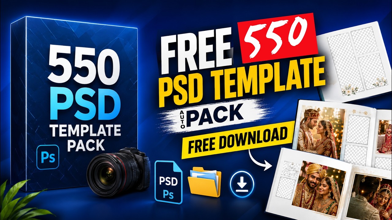 आज मैं दे रहा हूँ💎 550+ PSD AutoPack बिल्कुल FREE! 💎
