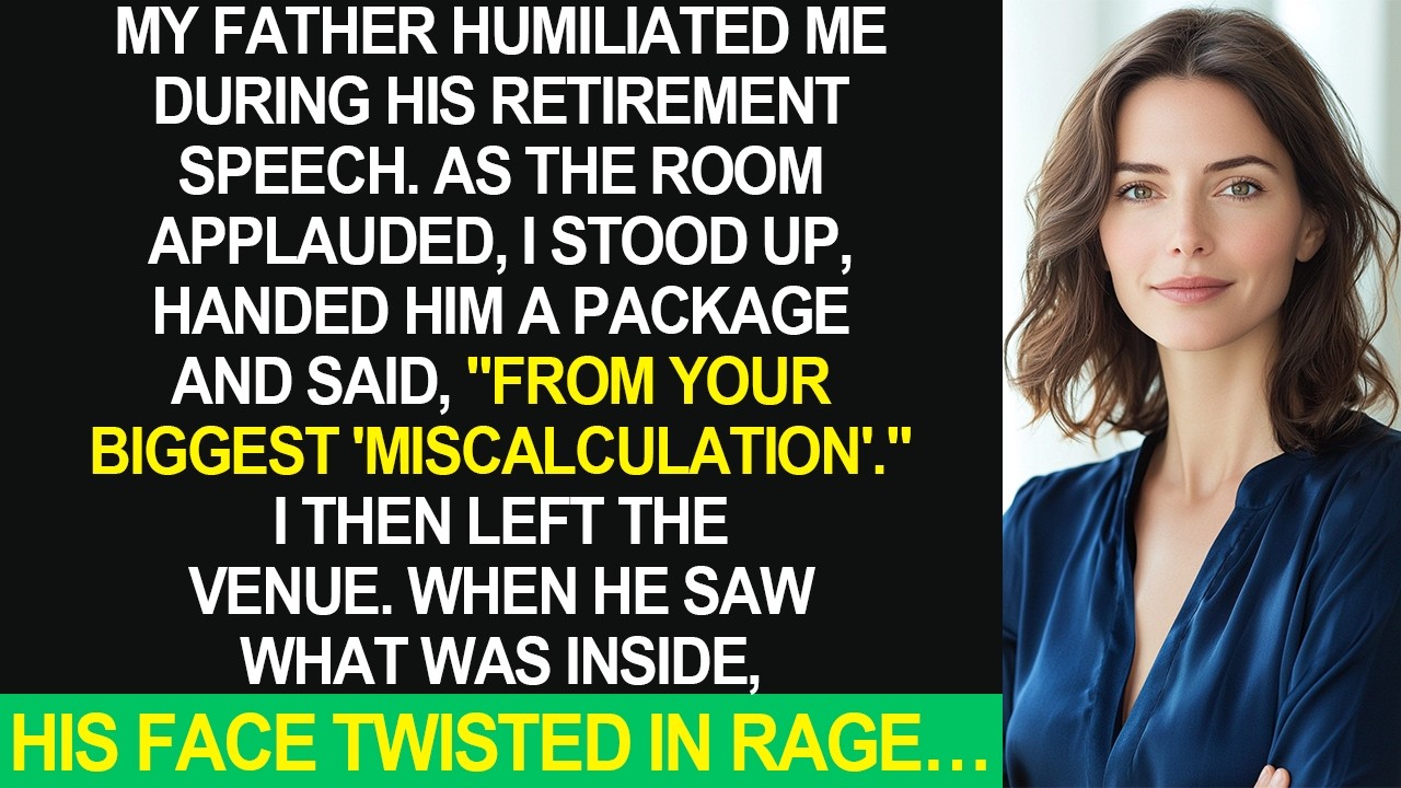 My Father Mocked My Job In His Retirement Speech, But My Single Sentence Shook His Entire World...