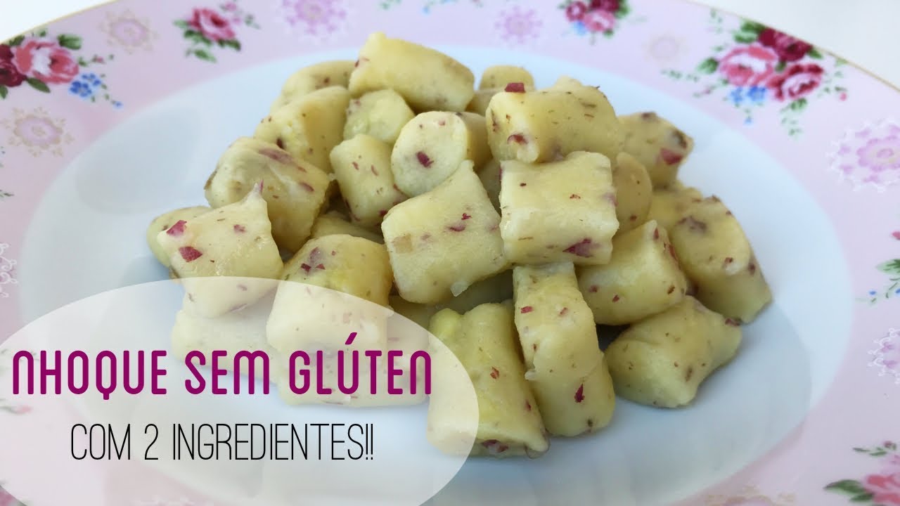 NHOQUE DE BATATA DOCE SEM GLÚTEN com 2 ingredientes