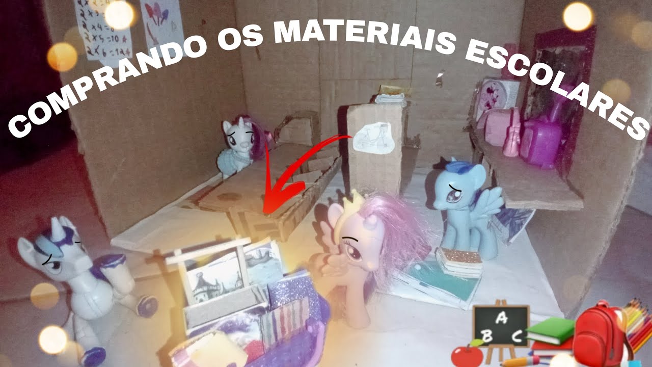 MLP-Comprando os materiais escolares (A família 14)😊🥳✏️📚