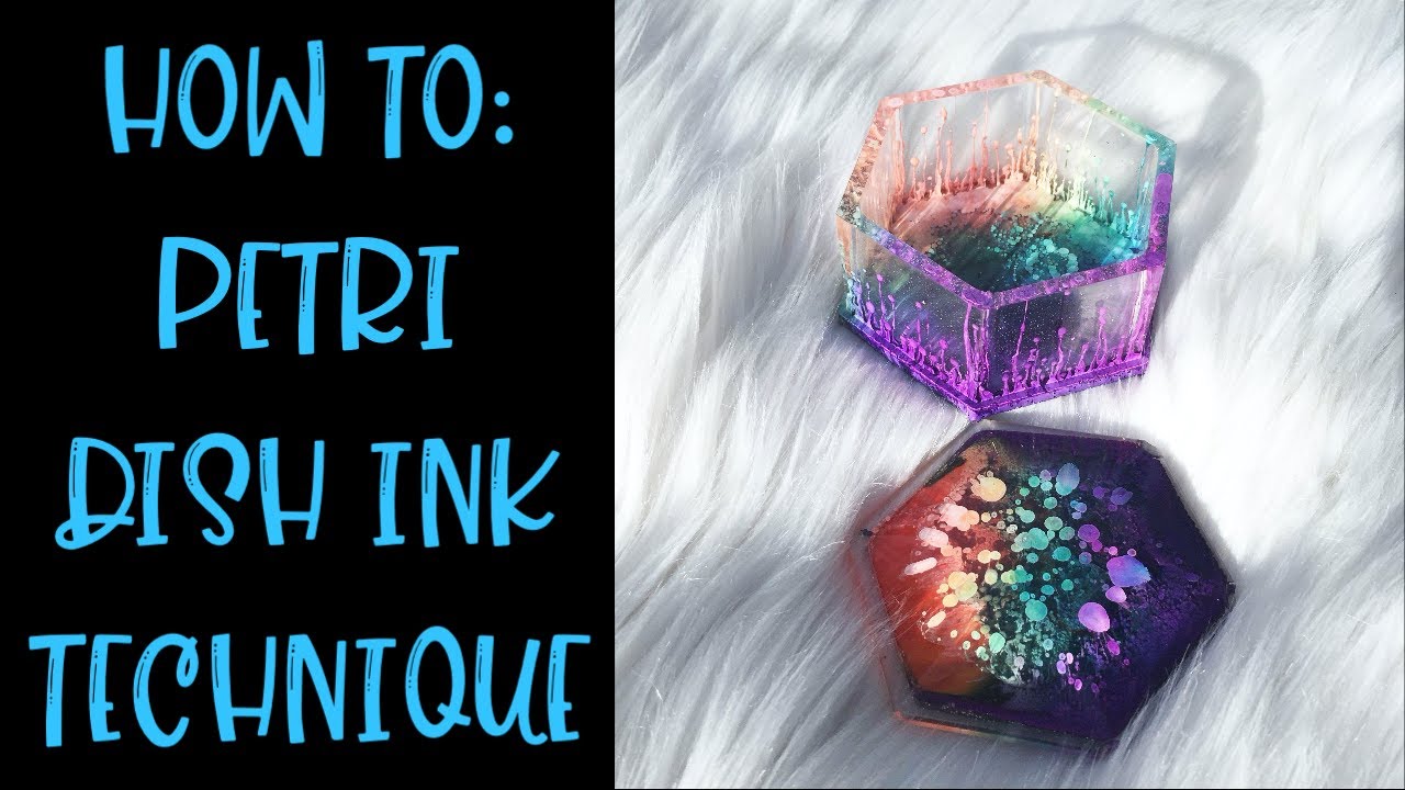 How to use the petri dish ink technique to make a trinket box