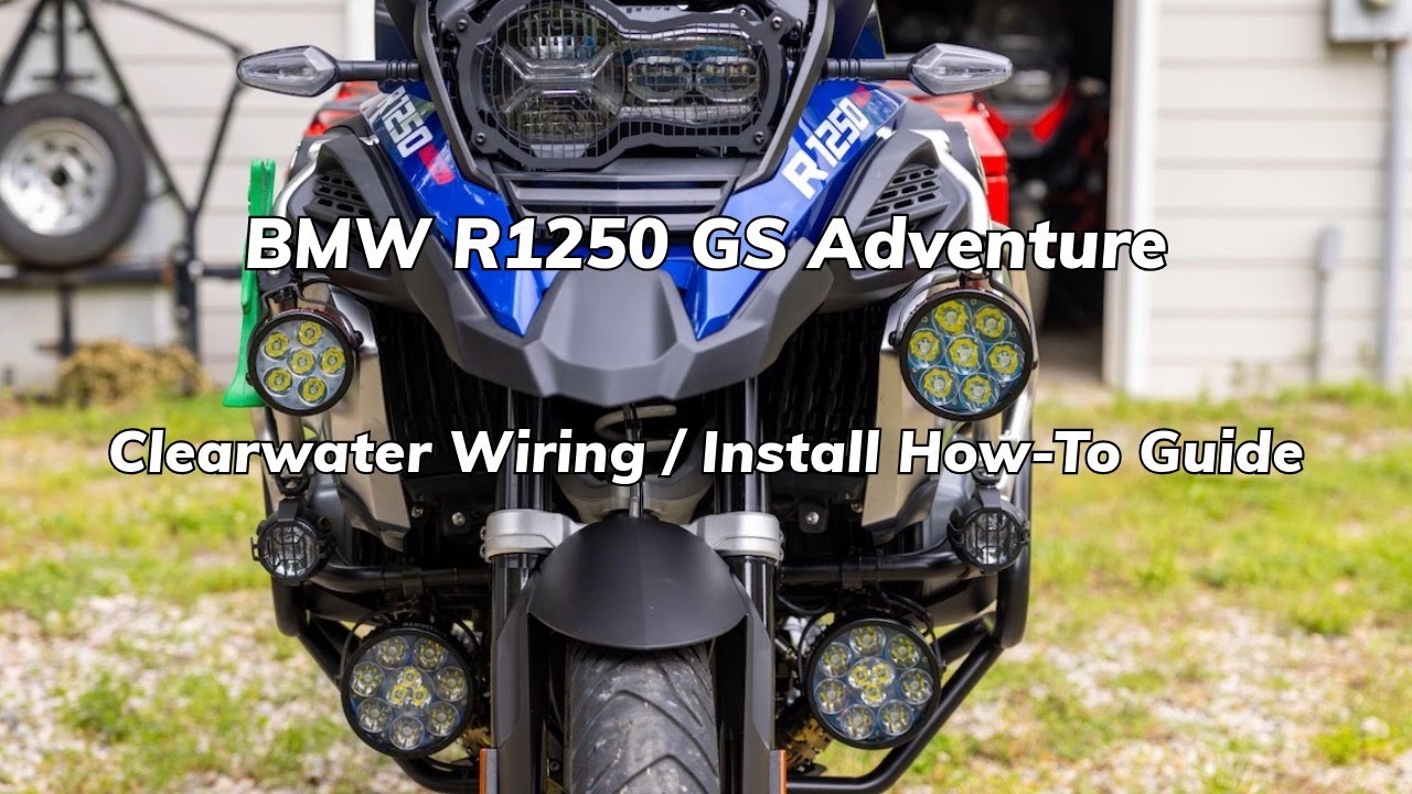 Подключение фар Clearwater (Dixi, Erica, Sevina, Darla) на BMW R1250GS Adventure