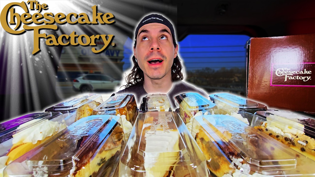 Can I Eat 150 Dollars Of Factory Cheesecakes? 10 Slices! 13,000 Calories!