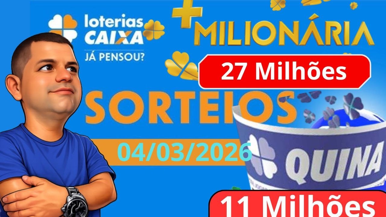 Loterias CAIXA &ndash;  04/03/2026  🔴 WEBER AO VIVO