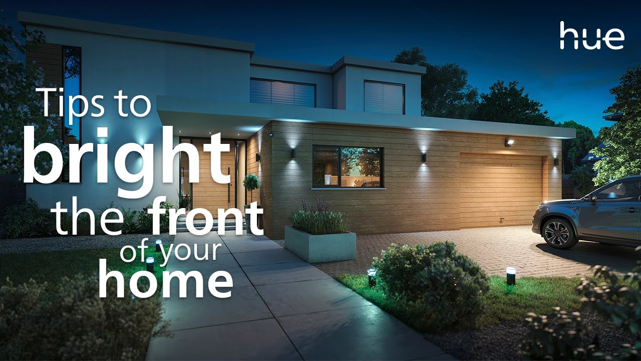 Front Yard Lights: Philips Hue Smart Exterior Lights for House Setup