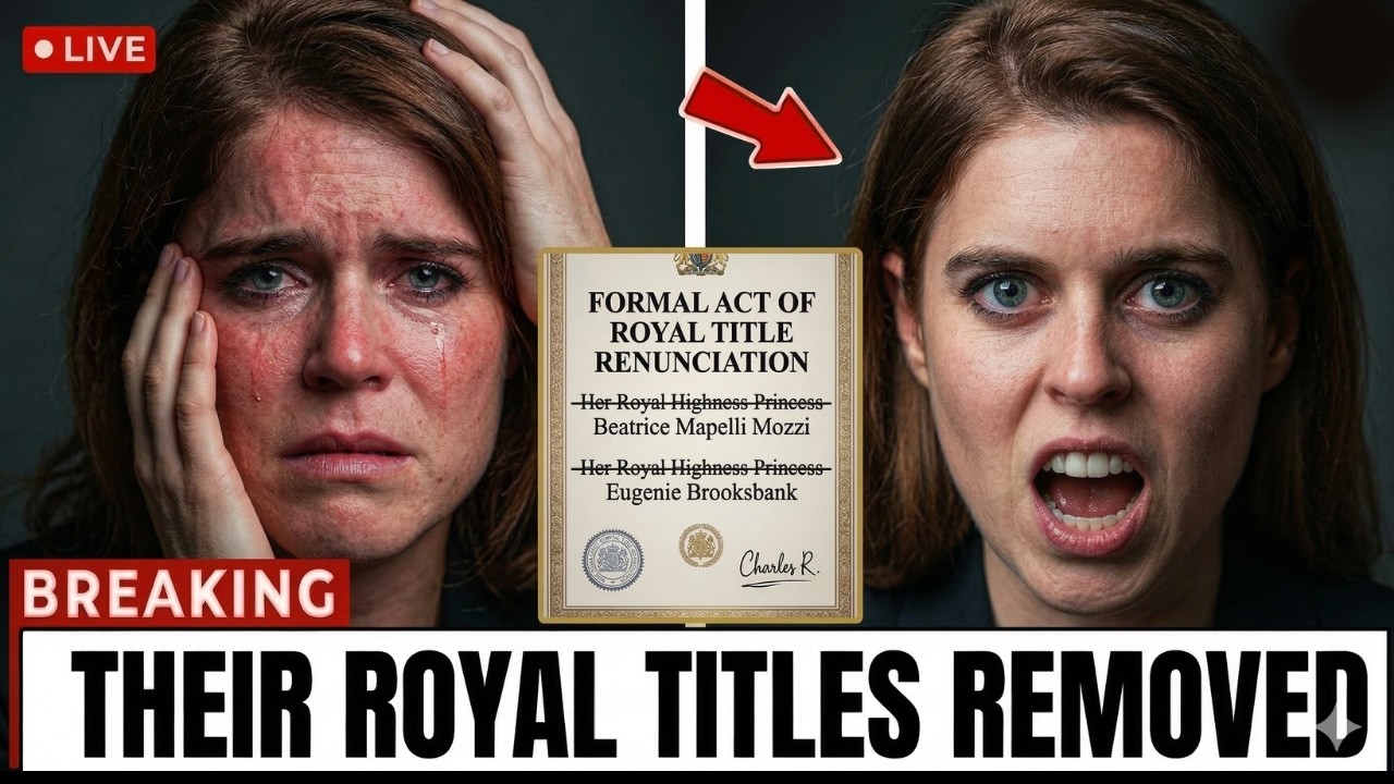 JUST IN: Beatrice & Eugenie Face Pressure To Leave Royal Titles From King Charles