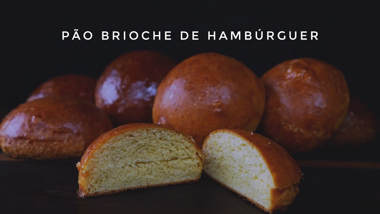 Pão de Hambúrguer tipo brioche