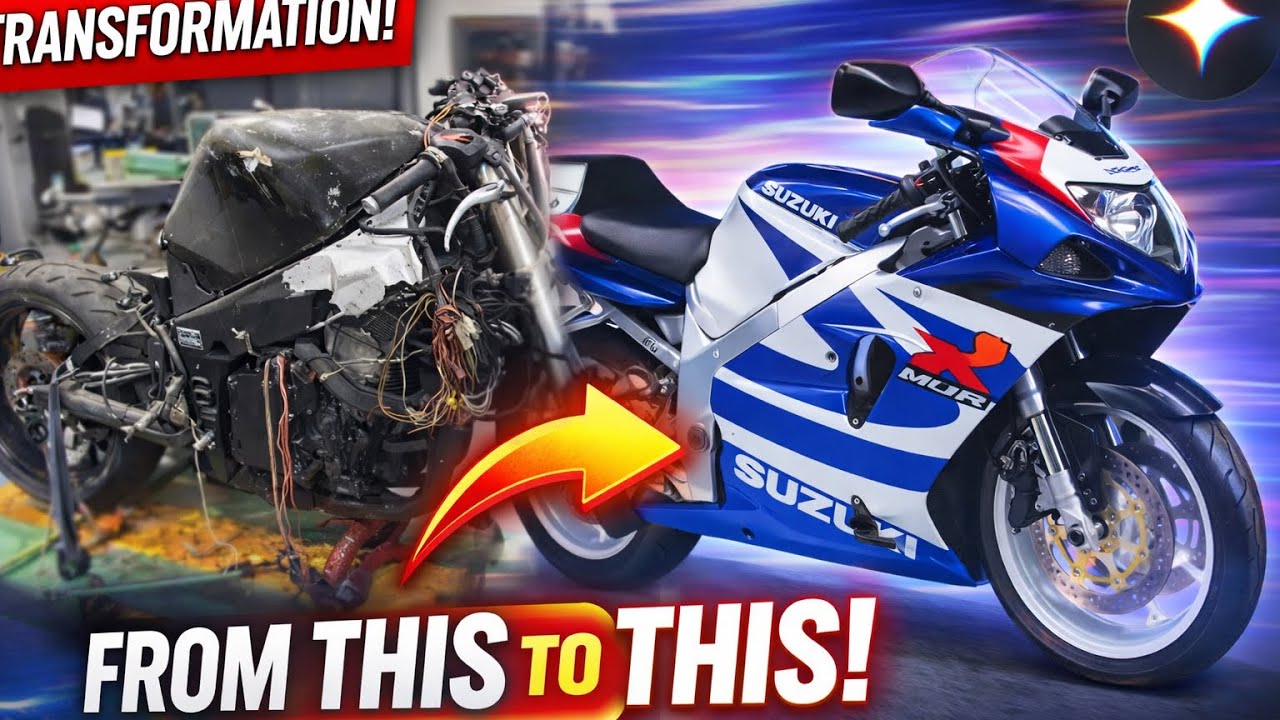 🔥 Insane Motorcycle Transformation! From Scrap to Superbike#motorcycle #sportbike #superbike 