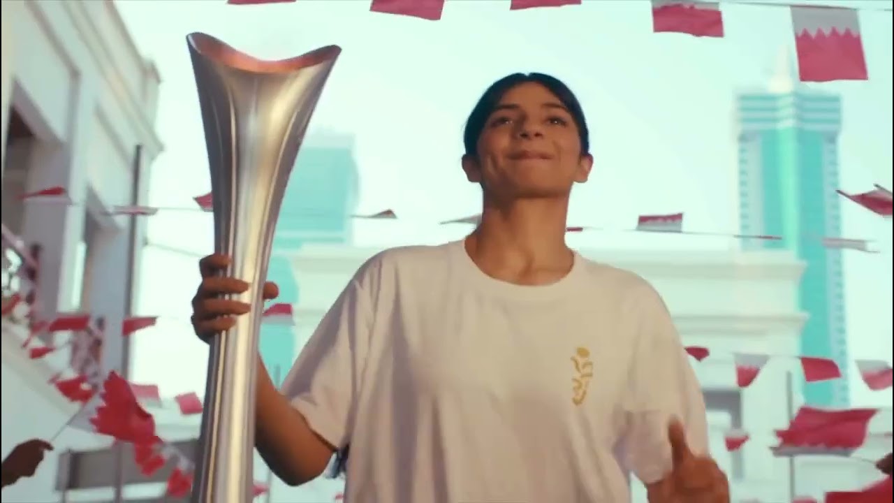 شعلة افتتاح دورة الألعاب الآسيوية للشباب بنسختها الثالثة في البحرين 2025 🇧🇭 