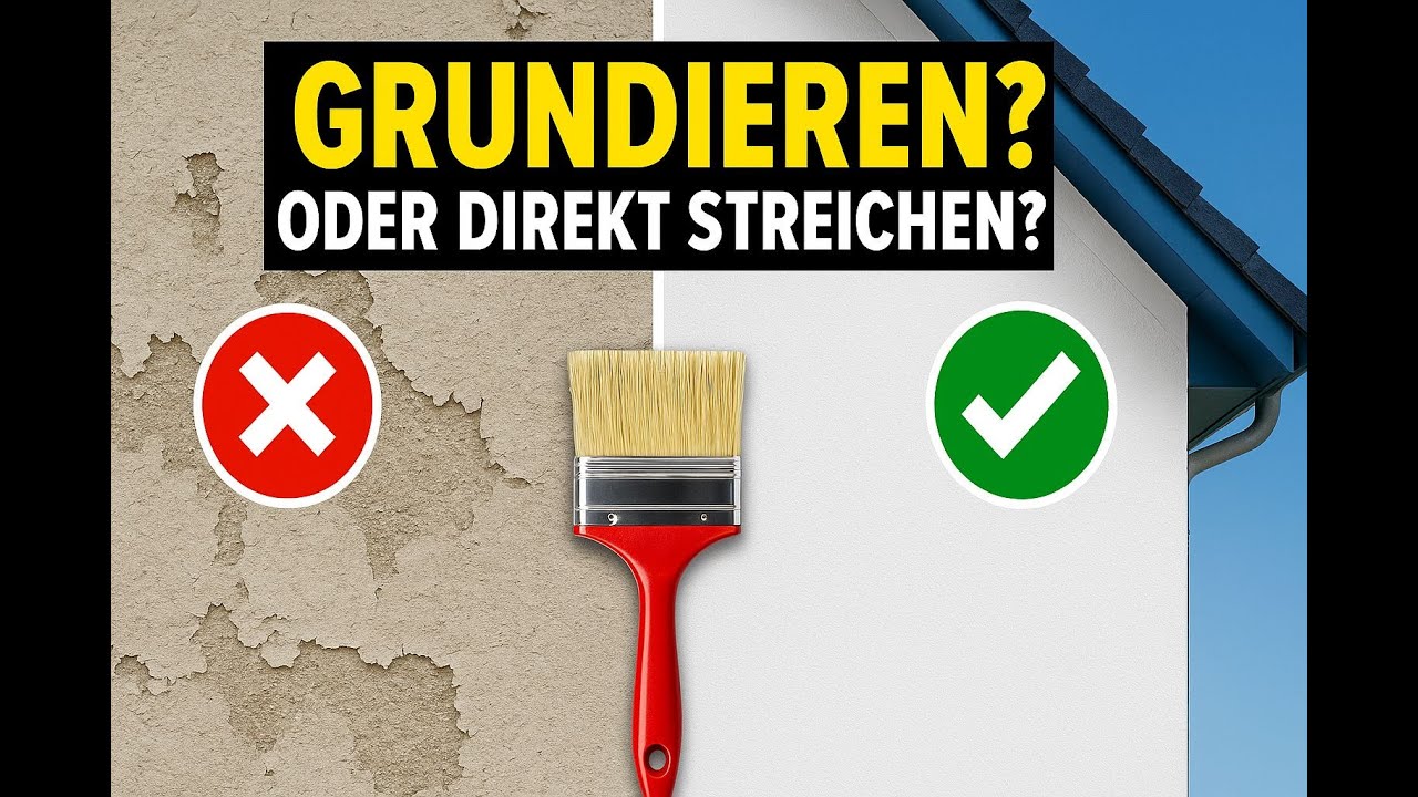 Fassade grundieren, oder nicht? Ist Streichen und eine Grundierung notwendig? [+wichtige Tipps]