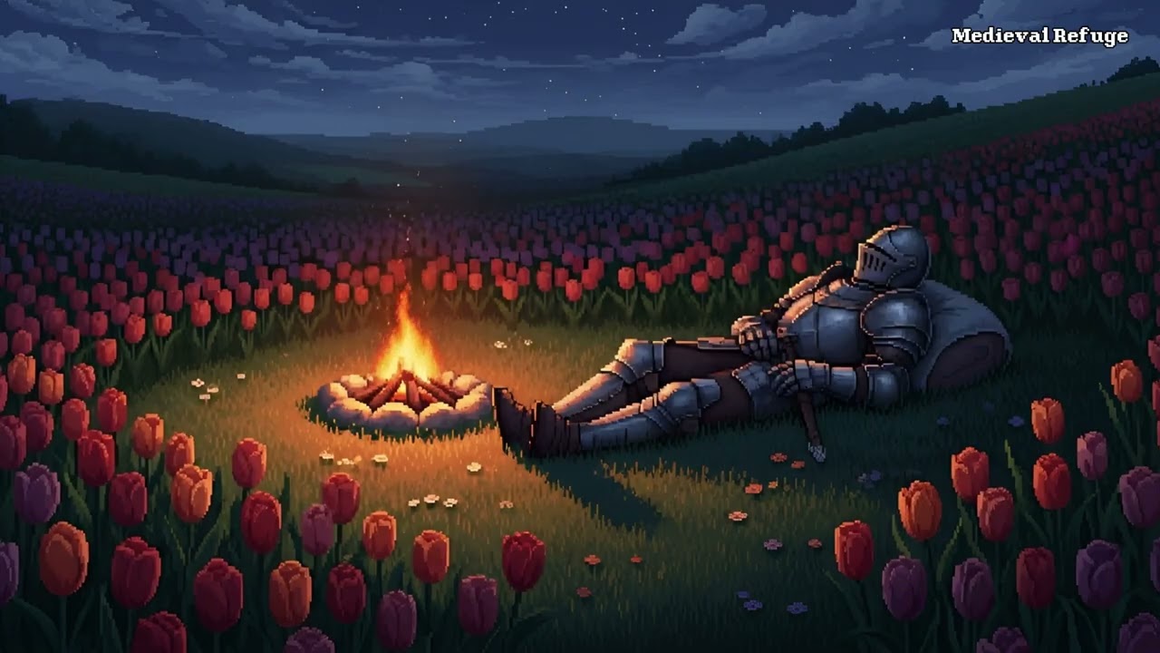 Rest here… the tulips will keep you