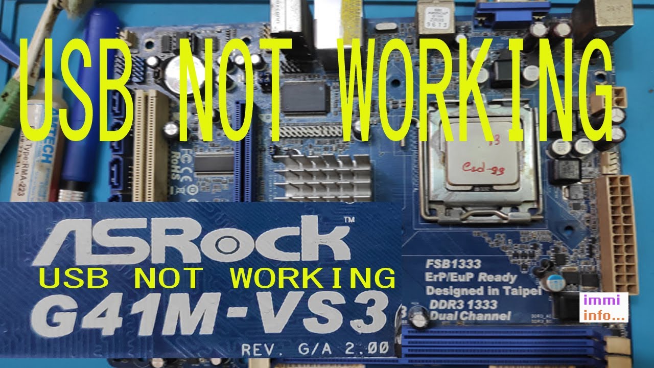 ASROCK G41M VS3 USB NOT WORKING SOLVED | ASROCK G41M VS3 PS2 NOT WORKING SOLVED