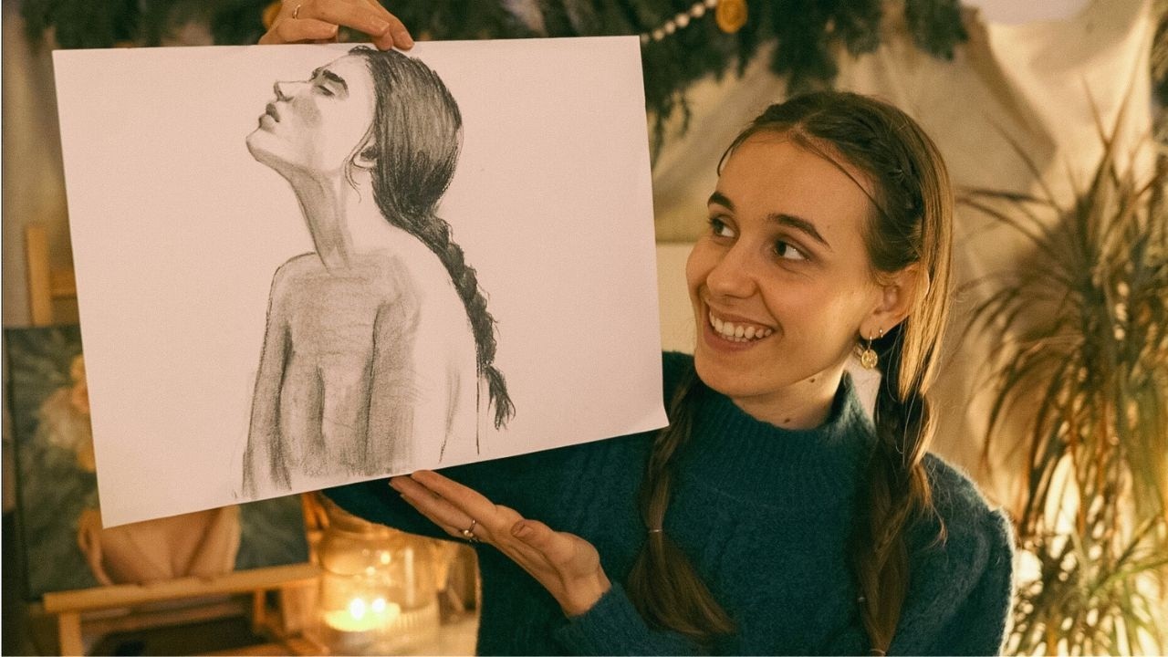 your french friend shares her art with you - soft spoken asmr