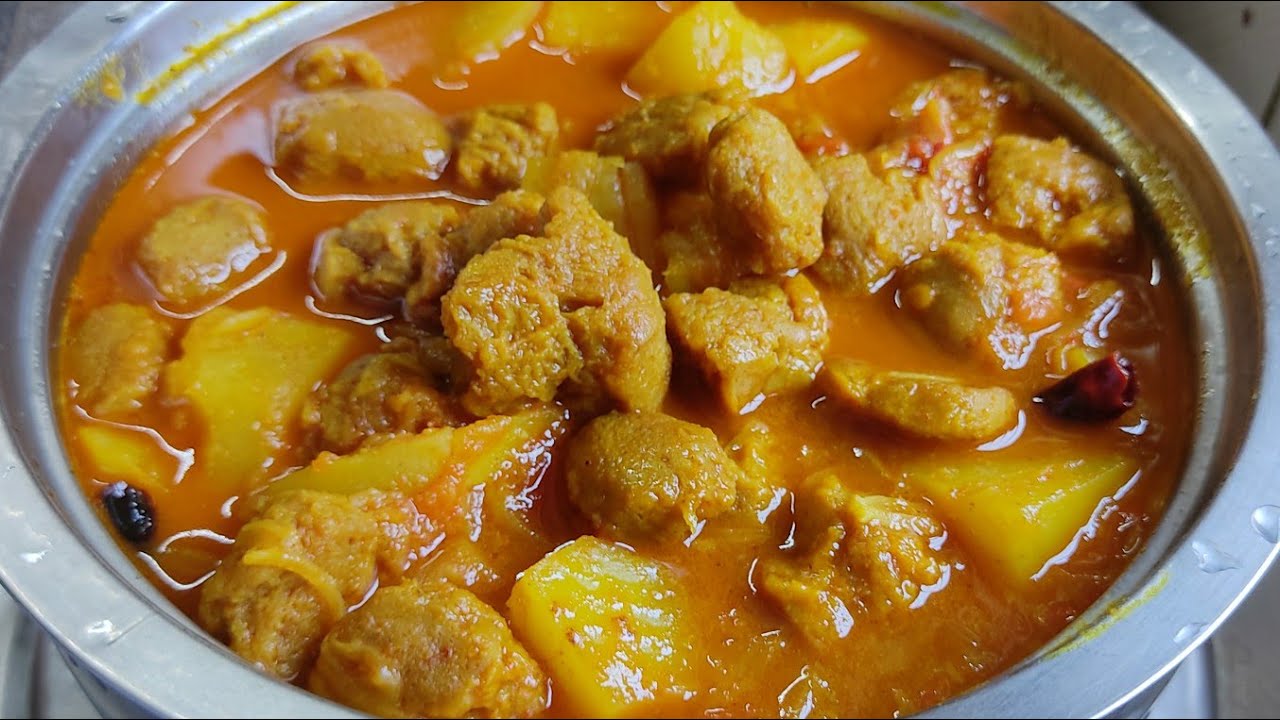 সয়াবিন আলুর তরকারি | Soyabean Recipe | Soybean Recipe Bengali Style | Soya Chunk Recipe