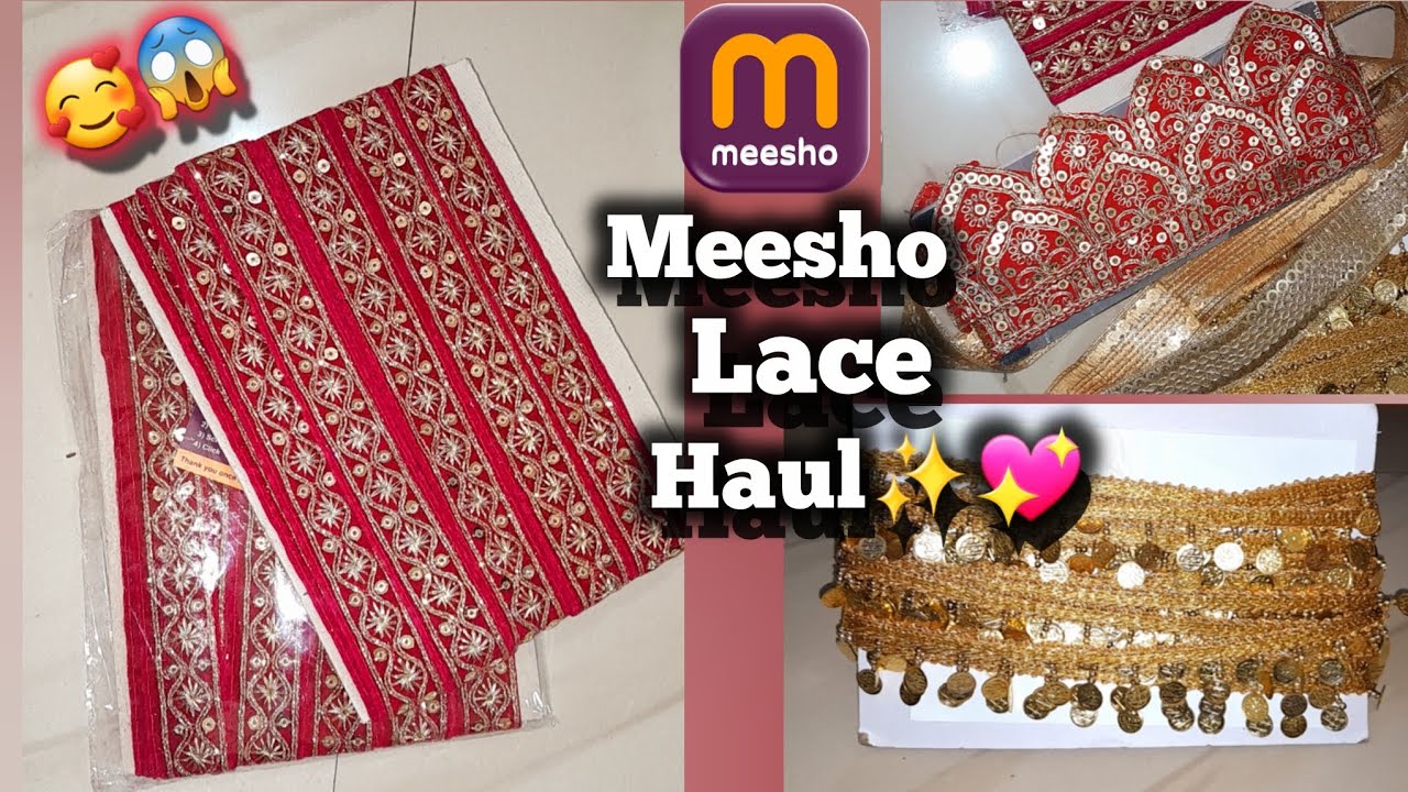 Meesho lace haul💖✨️🥰Bhut he Sundar laces vo bhi affordable price mei✨️😱🥰👍