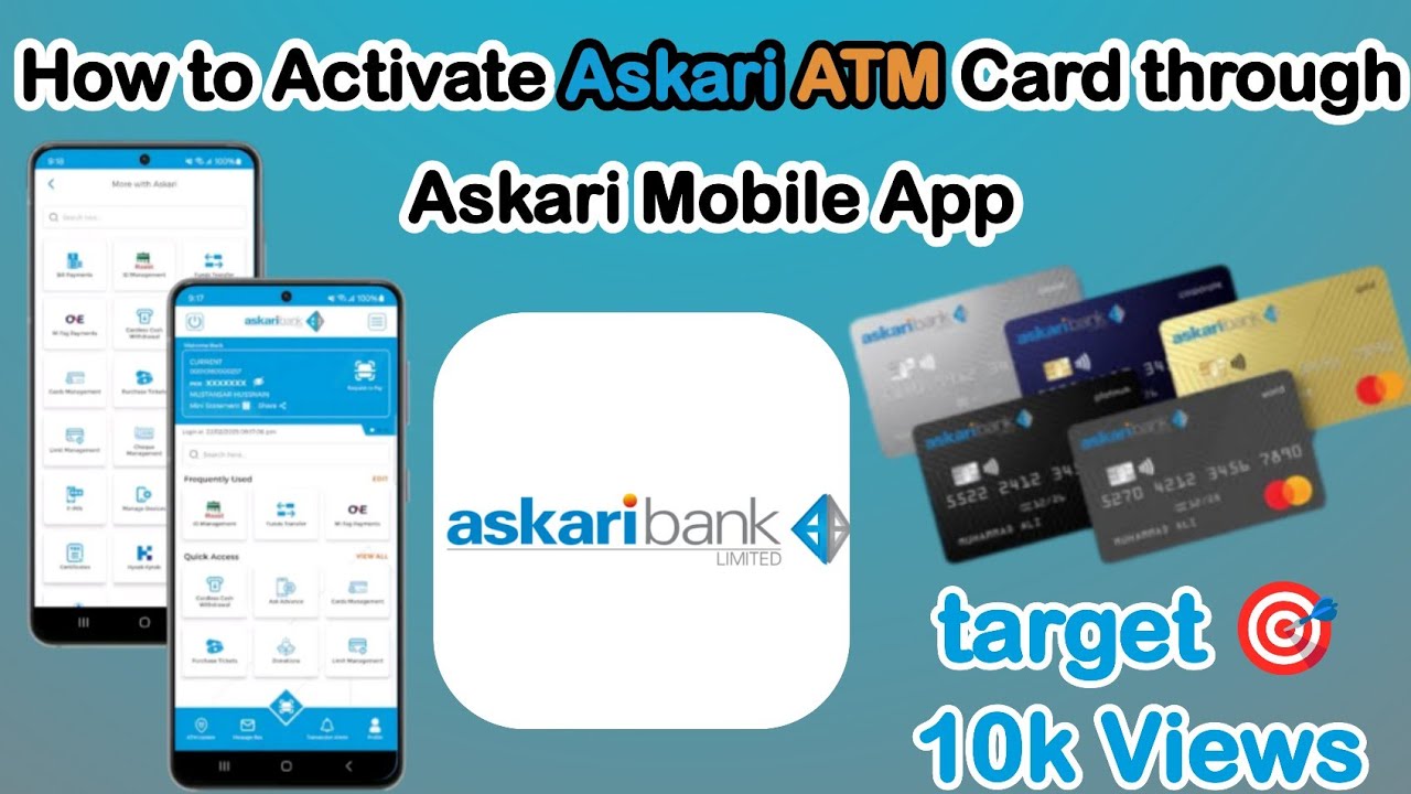How to Activate Askari ATM Card through Askari Mobile App 2025 | guide step by step