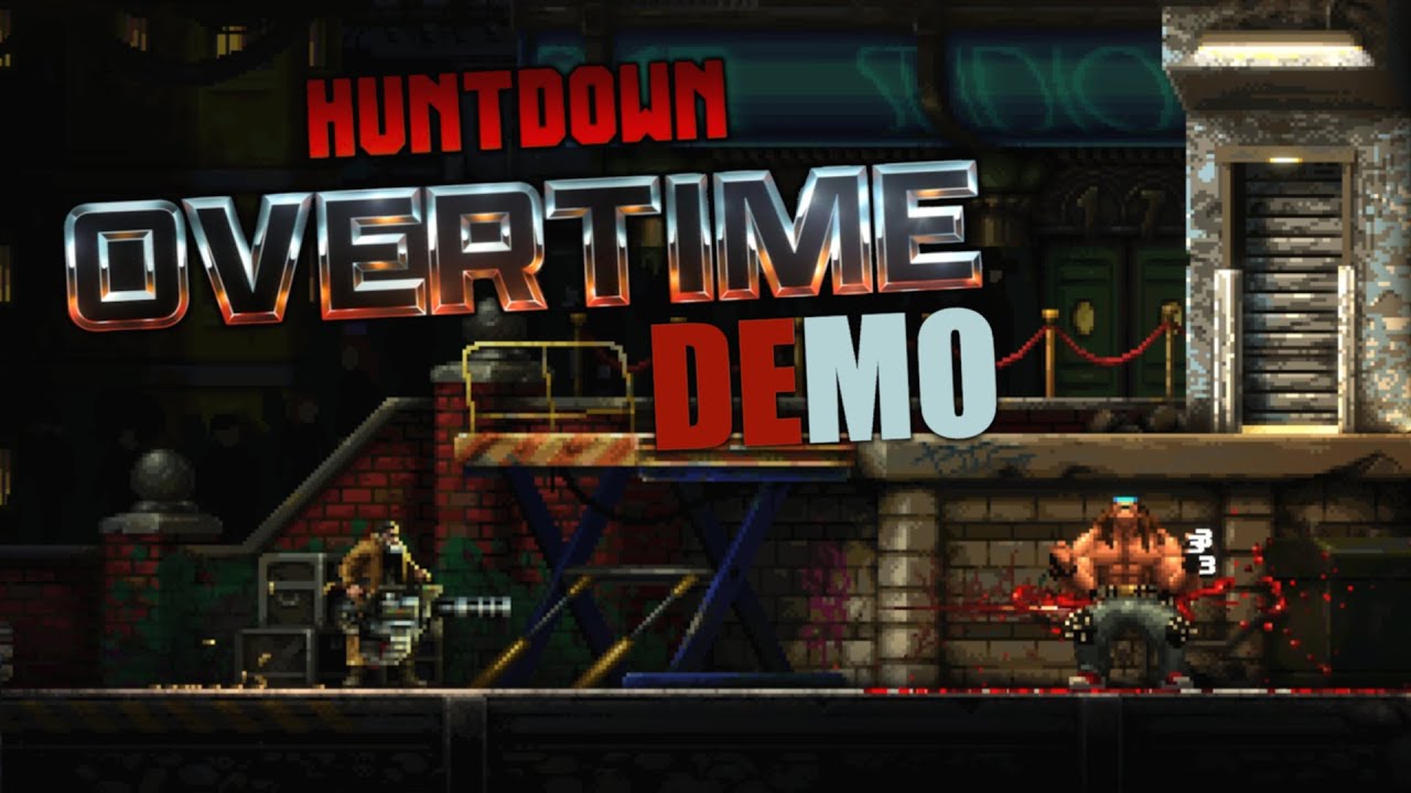 HUNTDOWN: OVERTIME | Roguelite in a Dystopian Crime-infested City | Full Early Demo Gameplay