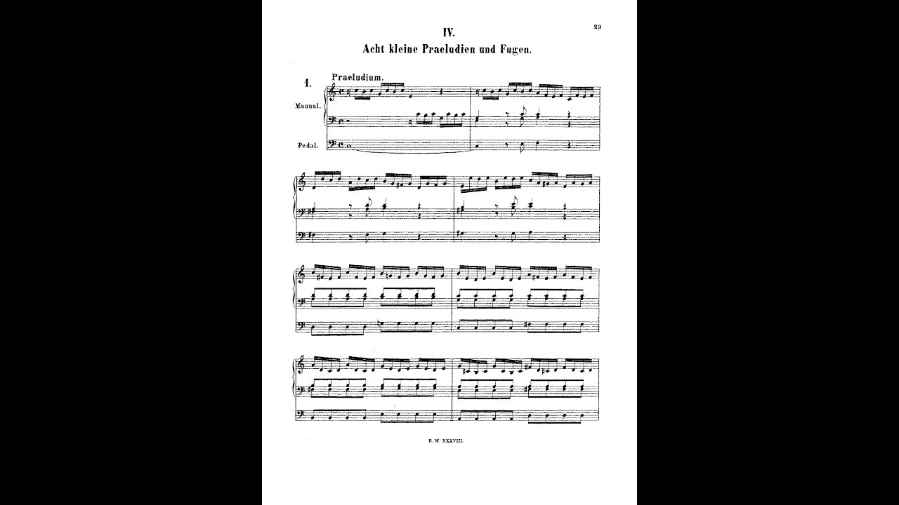 Rainer Noll spielt aus "Acht kleine Präludien und Fugen" BWV 553+556+557+559+560 live