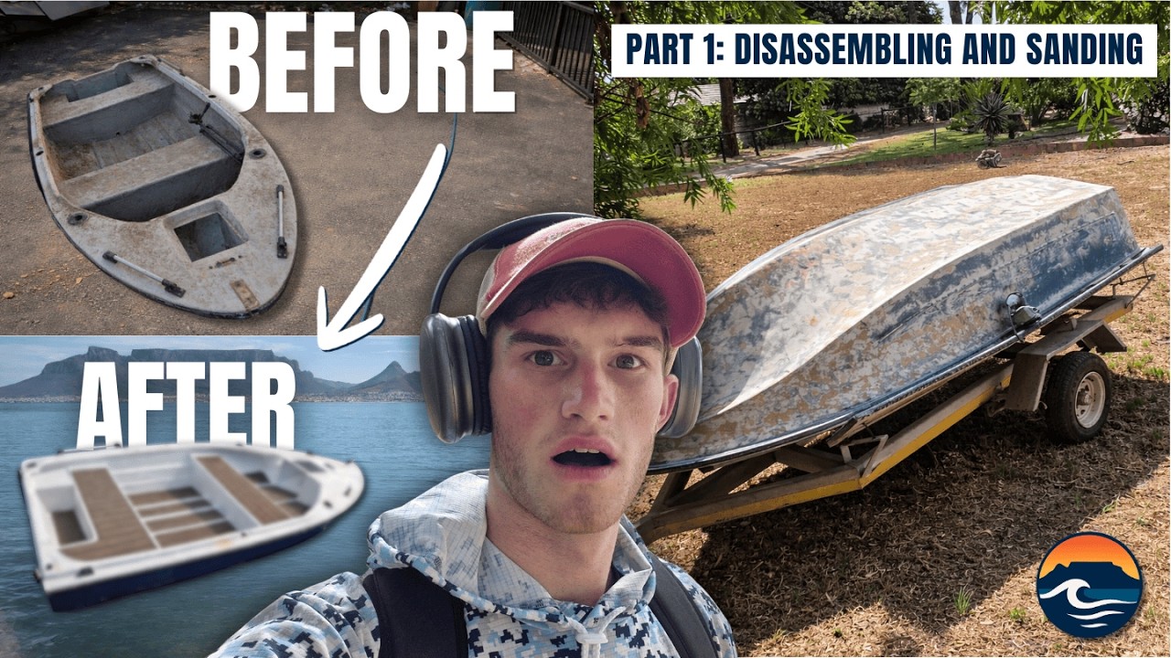 I Bought My First 3m Dinghy / Skiff… 4 Days of Sanding | 9.9HP Mariner Project Boat Build Ep 1