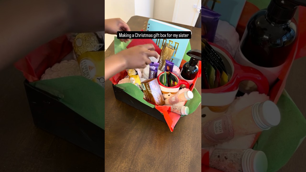 I Made A Handmade Christmas Gift Basket For My Sister 