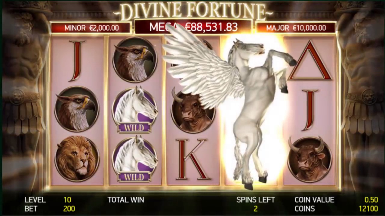 BIG WIN On Divine Fortune Slot Machine