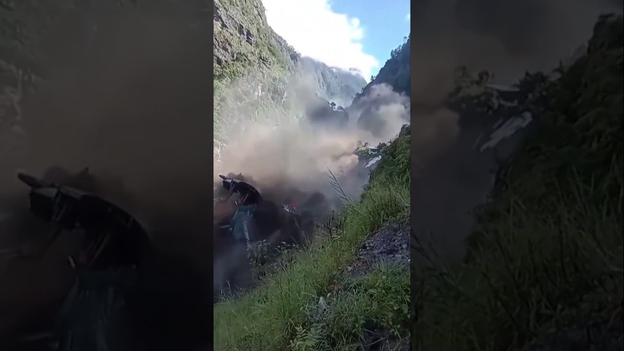 MOMENT: Terrifying Flood Surge Swamps Dam Construction Site Along Nepal&rsquo;s Trishuli River | AL1B