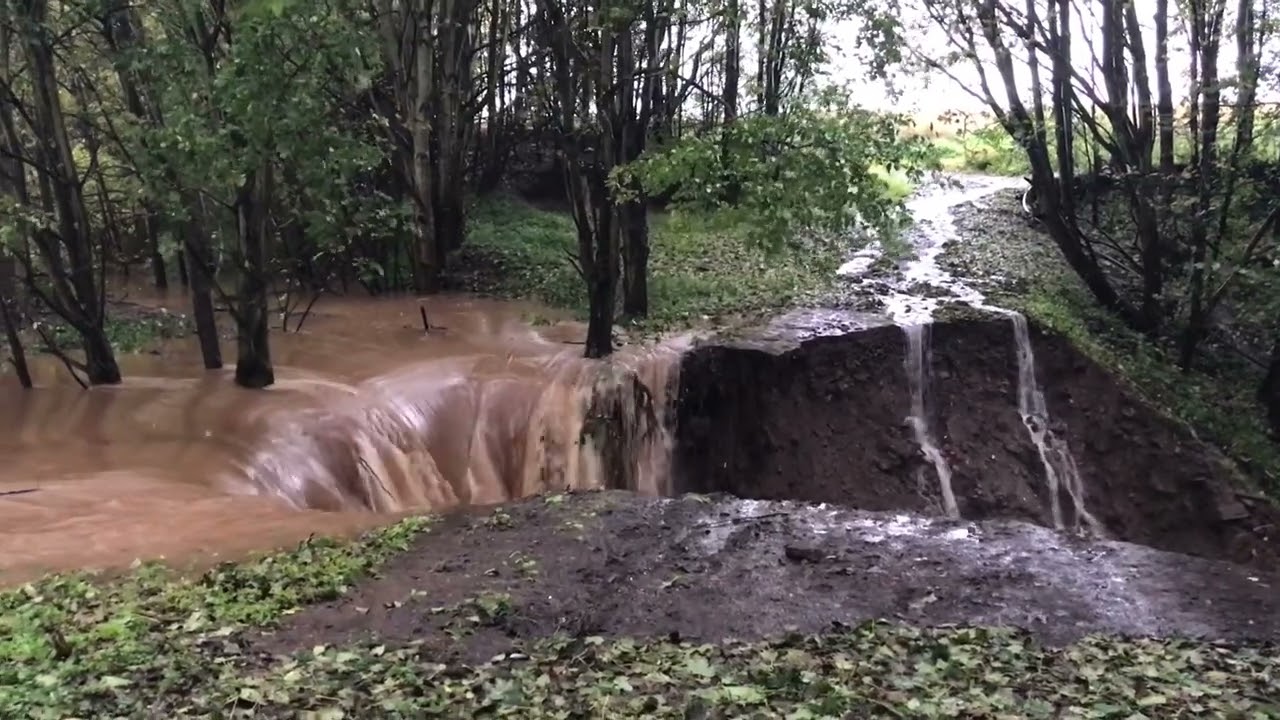 Balruddery Burn, Dundee, during storm Babet October 2023