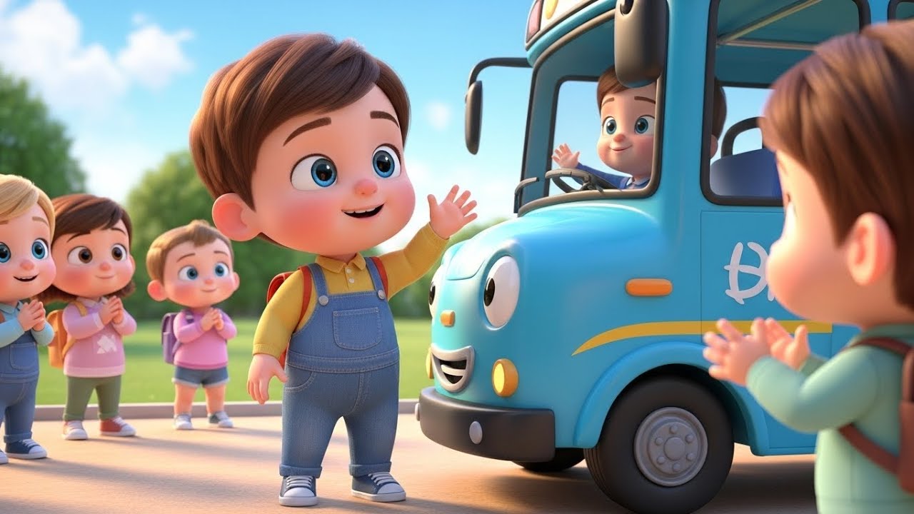 Beep Beep Bus Day 🚌🎶 Fun Vehicle Song for Kids | Toddler Adventure Ride