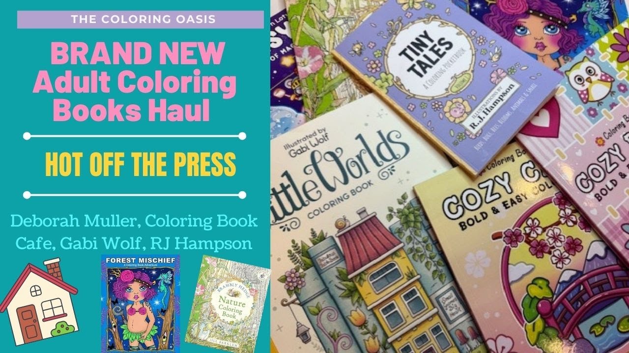 BRAND NEW Adult Coloring Book Haul | Tiny Tales | Forest Mischief | Cozy Patterns | Little Worlds