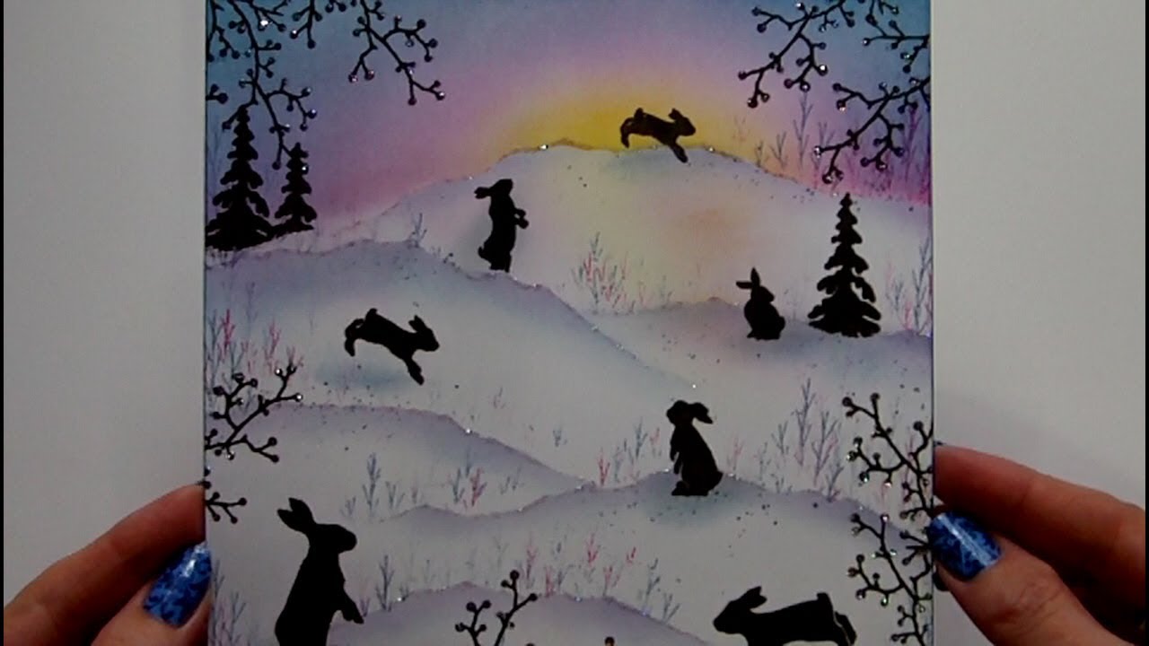 Mixed Media 6 x 6  Challenge -  Winter #ArtfulEvidence