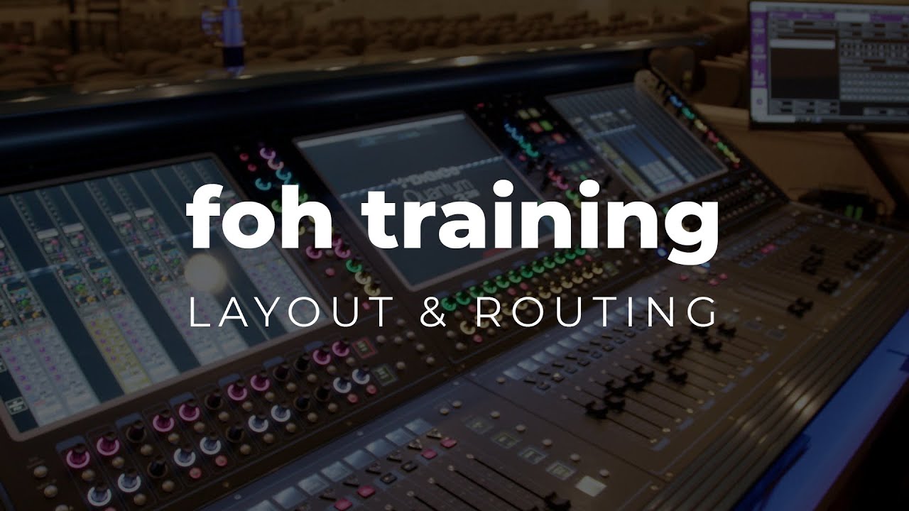 Console Layout, Routing & Channel Strip | FOH Training