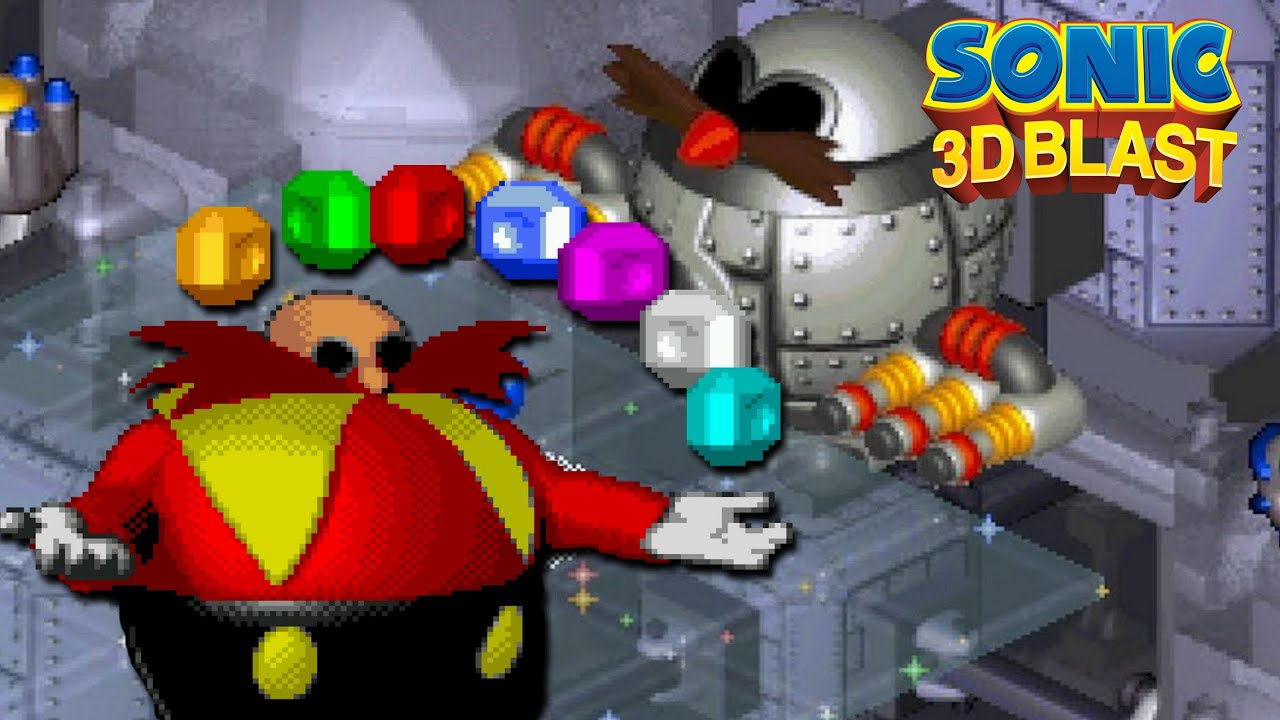Eggman's Mustachio'd Mech | Sonic 3D Blast/Flickies' Island 100% RUN (Sega SATURN vers.) FINALE
