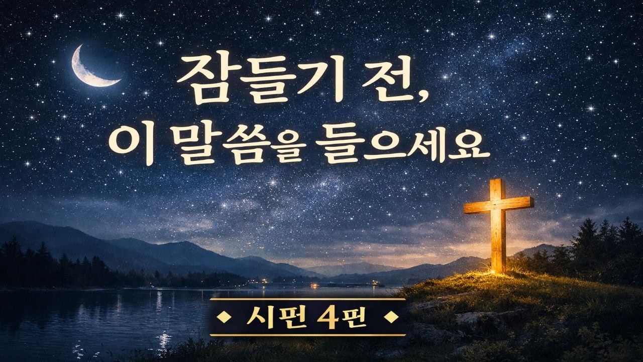 시편 4편 찬양기도 | 평안히 눕게 하시는 하나님 | 밤에 듣는 말씀 묵상 찬양
